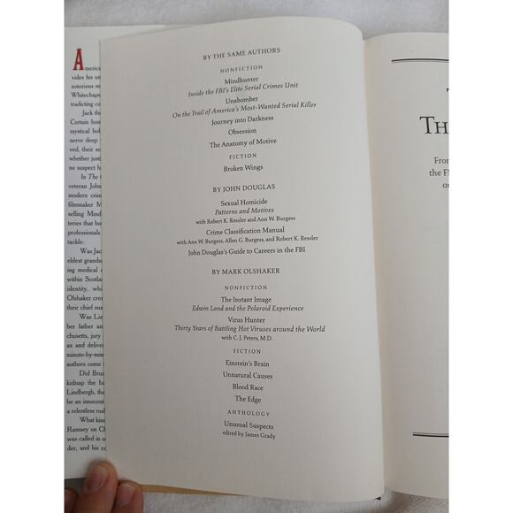 The Cases That Haunt Us From Jack the Ripper to Jonbenet John Douglas Hardcover - Picture 8 of 16